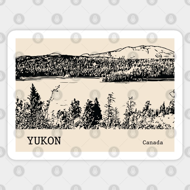Yukon Canada Sticker by Lakeric